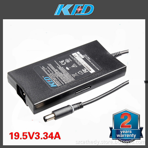 Laptop AC Charger Slim Laptop Adapter 19.5V3.34A 7.4X5.0 for DELL PA-2e PA-3e